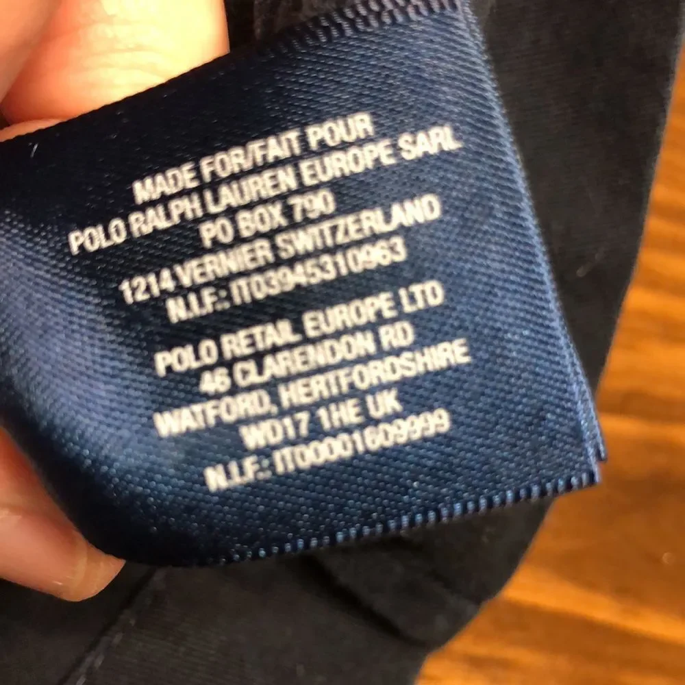 Polo Ralph Lauren Navy Blue Light weight Cotton Zippered Jacket Size 5